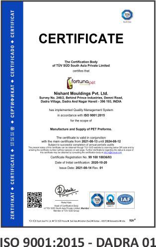 ISO 9001:2015 Dadra 1