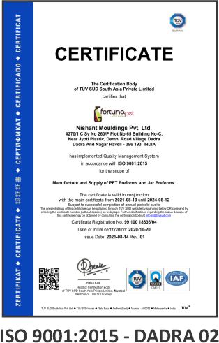ISO 9001:2015 Dadra 2